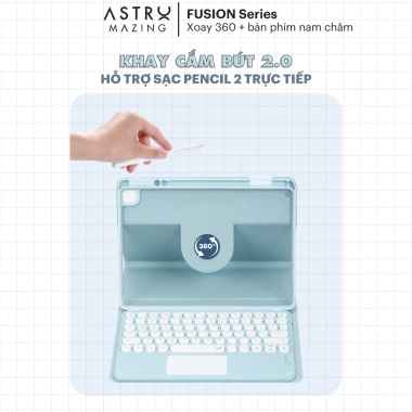 Cover Bàn Phím Xoay 360 AstroMazing - Bao Da Bluetooth, Trackpad cho iPad, Giá 500k 4 Cover Bàn Phím Xoay 360 AstroMazing - Bao Da Bluetooth, Trackpad cho iPad, Giá 500k 4