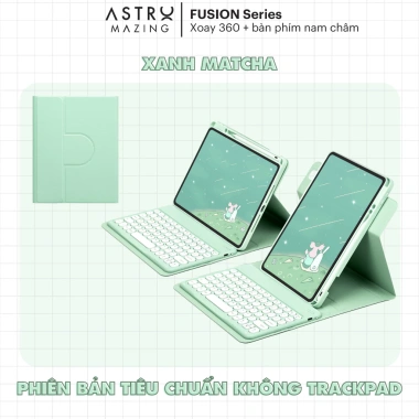 Cover Bàn Phím Xoay 360 AstroMazing - Bao Da Bluetooth, Trackpad cho iPad, Giá 500k