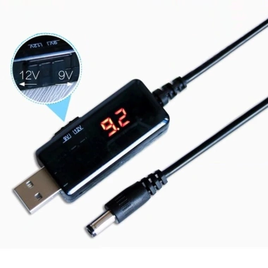 CP99 Cáp chuyển đổi USB 5V sang 9V/12V kèm bộ kết nối 3.5x1.35mm – Cấp nguồn, sạc nhanh, giá ưu đãi 79.000₫