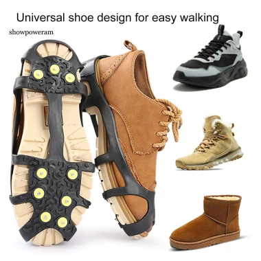Crampon đa năng chống trượt giày bốt - Đi bộ mùa đông, leo núi an toàn