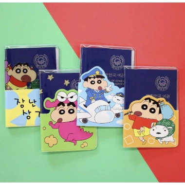 Crayon ShinChan Hộp Đựng Hộ Chiếu và Hành Lý Dễ Thương Ví Du Lịch Giá 149.280 VND