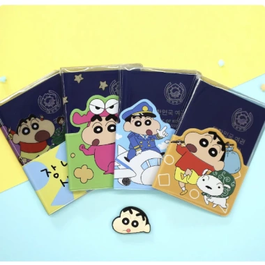 Crayon ShinChan Hộp Đựng Hộ Chiếu và Hành Lý Dễ Thương Ví Du Lịch Giá 149.280 VND