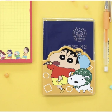 Crayon ShinChan Hộp Đựng Hộ Chiếu và Hành Lý Dễ Thương Ví Du Lịch Giá 149.280 VND
