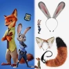 Crazy Animal City Nick Fox Set - Cosplay Fox Tail & Judy Rabbit Ear Headband Động vật 4