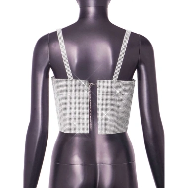 Crop Top Nữ Fishnet Kim Cương Giả Không Tay Pha Lê Clubwear Giá Ưu Đãi 246k 10 Crop Top Nữ Fishnet Kim Cương Giả Không Tay Pha Lê Clubwear Giá Ưu Đãi 246k 10
