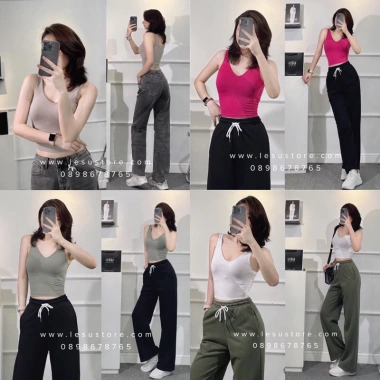 Croptop 3 lỗ thun gân V-neck Ảnh tự chụp thời trang, giảm 20% chỉ 153.000 VND