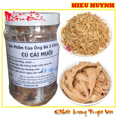 Củ Cải Muối 500gr dạng sợi thơm ngon truyền thống 5 Châu Đốc - 49.000 VND