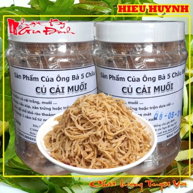 Củ Cải Muối 500gr dạng sợi thơm ngon truyền thống 5 Châu Đốc - 49.000 VND