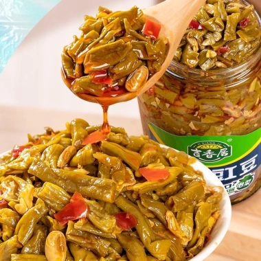 Củ cải muối Jixiangju 330ml đủ vị - Giá 65.000 (giảm 16.250), vị chua ngọt, bảo quản lâu