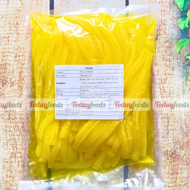 Củ Cải Vàng Muối Cắt Sợi 1KG - Takuan Stick Chua Mặn Ngọt, Cuốn Sushi Kimbap 130k