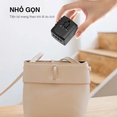 Củ Sạc Du Lịch Đa Năng 2.000W – Nhỏ Gọn, Dùng 150+ Quốc Gia, Giá 229.000₫ 8