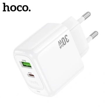 Củ sạc nhanh 30W Hoco CS55A 2 cổng Type-C và USB, chuyển đổi đa năng, giảm giá 20% 8
