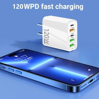 Củ sạc nhanh 5 cổng USB Type C 120W 65W tiện lợi du lịch, giá 80.000đ 3
