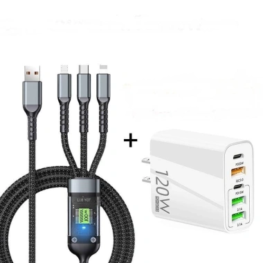 Củ sạc nhanh 5 cổng USB Type C 120W 65W tiện lợi du lịch, giá 80.000đ 10
