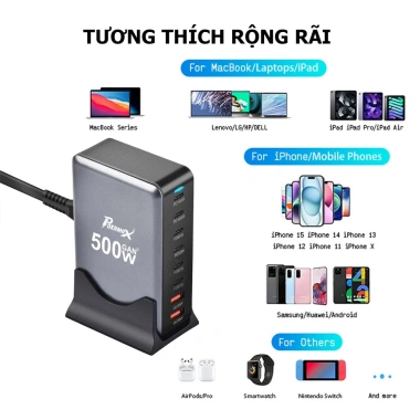 Củ sạc nhanh đa năng Poermax 120W/160W/500W – Tốc độ cao, tương thích mọi thiết bị, giá 449.000₫ 3 Củ sạc nhanh đa năng Poermax 120W/160W/500W – Tốc độ cao, tương thích mọi thiết bị, giá 449.000₫ 3