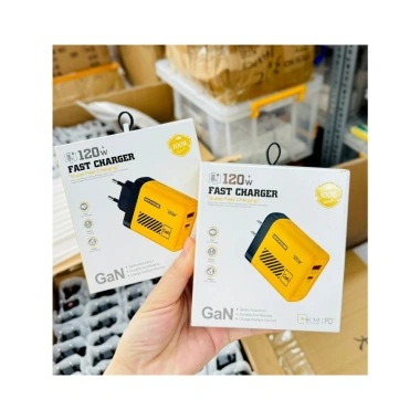 Củ sạc nhanh TZ-93 120W công nghệ GAN – Siêu nhanh, không chai pin, không nóng máy, giá 200.000₫