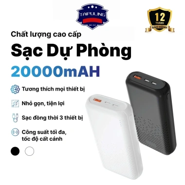Củ Sạc Nhanh X041P 20.000mAh Chính Hãng Dây, Chứng Nhận, BH 12 Tháng, Tối Giản