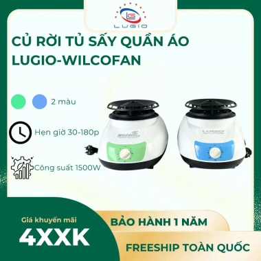 Củ sấy rời đa năng Lugio-Wilcofan - Dụng cụ làm nóng không gian giá ưu đãi 495.000 VND