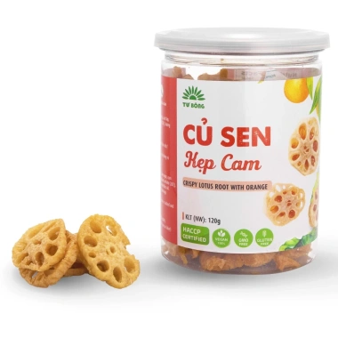Củ Sen Kẹp Cam Giòn Rụm Béo Bùi - Mứt Cam Chua Ngọt Đặc Sản Đồng Tháp 168k-133k 7
