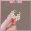 Cua kim loại MYPANDA hồng, phụ kiện tóc nhỏ có nơ hoa và đá nhân tạo giảm giá 2