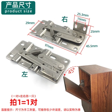 Cửa lật 45° Lò xo Bản lề Tủ giày Nội thất CJOC - Giá ưu đãi 210.730₫ 6