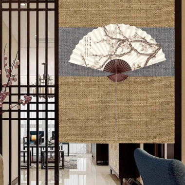 Cửa Rèm Retro Không Khoan Phong Cách Cổ Đại Zen – Dễ Lắp, Chặn Rèm Phòng Ngủ, Bếp, Tắm – 185.600₫ 2