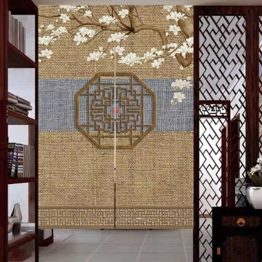 Cửa Rèm Retro Không Khoan Phong Cách Cổ Đại Zen – Dễ Lắp, Chặn Rèm Phòng Ngủ, Bếp, Tắm – 185.600₫ 5