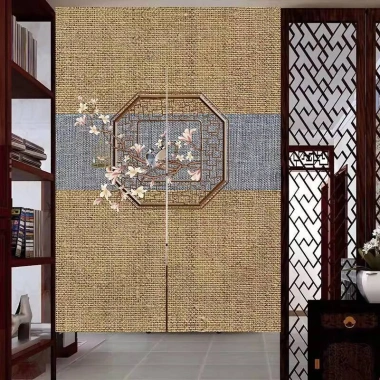 Cửa Rèm Retro Không Khoan Phong Cách Cổ Đại Zen – Dễ Lắp, Chặn Rèm Phòng Ngủ, Bếp, Tắm – 185.600₫ 7