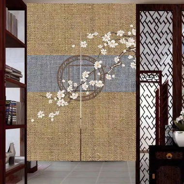 Cửa Rèm Retro Không Khoan Phong Cách Cổ Đại Zen – Dễ Lắp, Chặn Rèm Phòng Ngủ, Bếp, Tắm – 185.600₫ 8