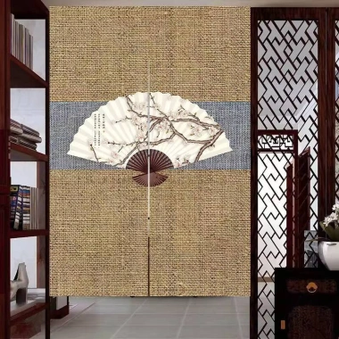 Cửa Rèm Retro Không Khoan Phong Cách Cổ Đại Zen – Dễ Lắp, Chặn Rèm Phòng Ngủ, Bếp, Tắm – 185.600₫ 9