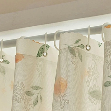 Cửa Sổ Pháp Ren Vintage Sheer - Thiết Kế Lãng Mạn, Không Đấm, Dễ Lắp Đặt, Tạo Ánh Sáng Nhẹ Nhàng