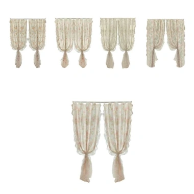 Cửa Sổ Pháp Ren Vintage Sheer - Thiết Kế Lãng Mạn, Không Đấm, Dễ Lắp Đặt, Tạo Ánh Sáng Nhẹ Nhàng 7 Cửa Sổ Pháp Ren Vintage Sheer - Thiết Kế Lãng Mạn, Không Đấm, Dễ Lắp Đặt, Tạo Ánh Sáng Nhẹ Nhàng 7