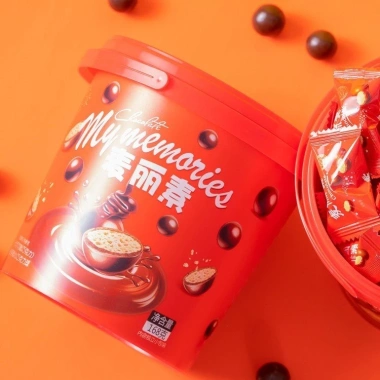 Cực hot hộp đỏ SOCOLA XÔ MY MEMORIES 168gr hạnh nhân giòn ngon giảm giá 120k 2
