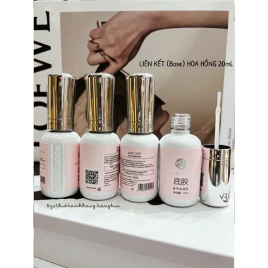 Cực Móng Hoa Hồng 20ml - Base Top Bảo Vệ, Độ Bền Cao, Màu Hồng Tự Nhiên, Giá 95.000₫