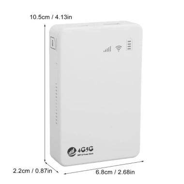 Cục phát WiFi 4G SIM + Pin dự phòng 10.000mAh, WiFi thông minh bỏ túi 8