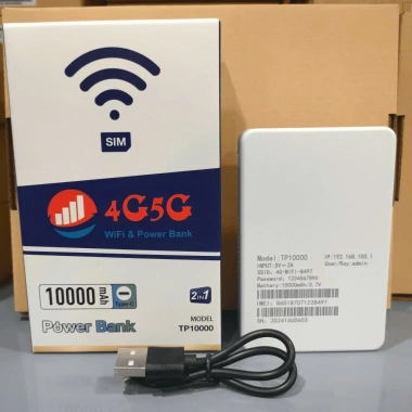 Cục phát WiFi 4G SIM + Pin dự phòng 10.000mAh, WiFi thông minh bỏ túi 9