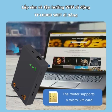 Cục Phát Wifi 4G/5G TP10.000 - Sạc Dự Phòng, Không Kén Sim, Tốc Độ Cao, Di Động 525k