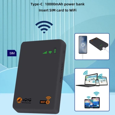 Cục Phát Wifi 4G/5G TP10.000 - Sạc Dự Phòng, Không Kén Sim, Tốc Độ Cao, Di Động 525k