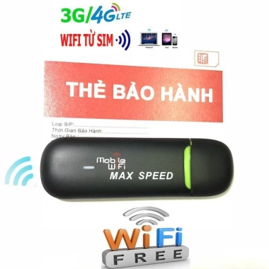 Cục phát wifi di động NUMBER ONE USB 3G/4G LTE, tốc độ max, giảm giá 200k 5