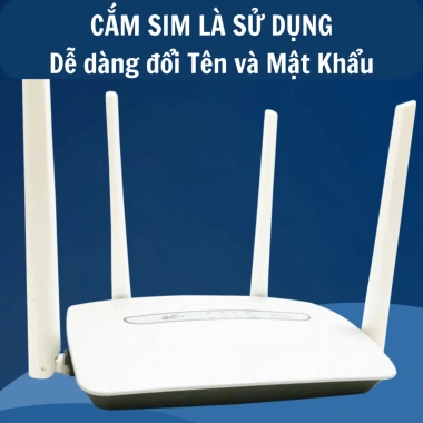 Cục Phát WiFi Sim 4G/5G Z1.000 300Mbps 4 râu, đa thiết bị, BH 12 tháng, 562.500₫ 3