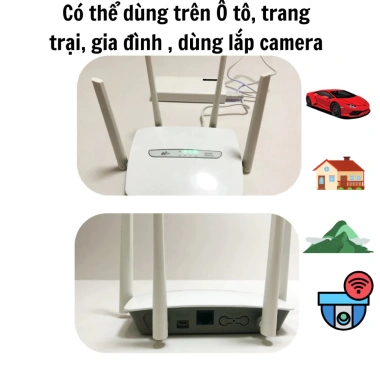 Cục Phát WiFi Sim 4G/5G Z1.000 300Mbps 4 râu, đa thiết bị, BH 12 tháng, 562.500₫ 4