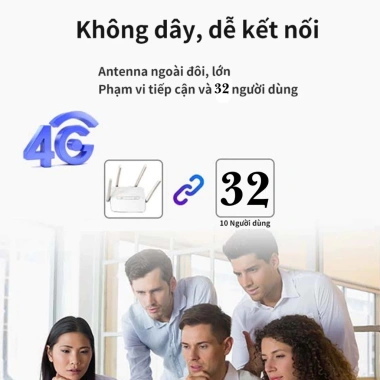 Cục Phát WiFi Sim 4G/5G Z1.000 300Mbps 4 râu, đa thiết bị, BH 12 tháng, 562.500₫ 6
