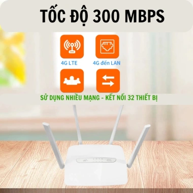 Cục Phát WiFi Sim 4G/5G Z1.000 300Mbps 4 râu, đa thiết bị, BH 12 tháng, 562.500₫ 8