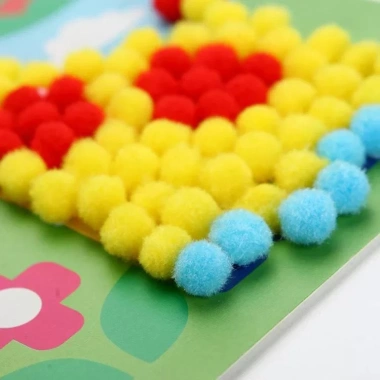 Cục Pompon Đa Màu - Bông Trang Trí Sáng Tạo, Giá Siêu Ưu Đãi 13.000₫ 4