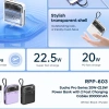 Cục trữ điện Remax RPP-603 20.000mAh CCC, sạc Aifon 15/16, cáp nhanh QC 22.5W PD 20W - 3 màu, giảm giá 3
