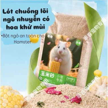 Cùi ngô, lõi ngô, cùi bắp lót chuồng hamster – Thú nhỏ thoáng mát, ít bụi, khử mùi 5