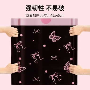 Cuộn 100 túi đựng rác tự phân hủy, dây rút hương dâu 45x45cm - Giá ưu đãi 75.800₫ 8
