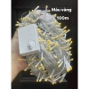 Cuộn 100m Dây đèn LED điều khiển xoay đa màu, vàng sáng, trang trí cây thông, nhà và sân vườn - Giá ưu đãi 59.000đ