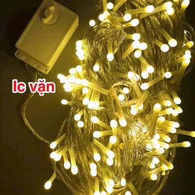 Cuộn 100m Dây đèn LED điều khiển xoay đa màu, vàng sáng, trang trí cây thông, nhà và sân vườn - Giá ưu đãi 59.000đ 3
