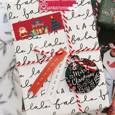 Cuộn 120 sticker Noel chữ nhật tem dán bao bì quà tặng Giáng sinh 20.000 VND 4 Cuộn 120 sticker Noel chữ nhật tem dán bao bì quà tặng Giáng sinh 20.000 VND 4